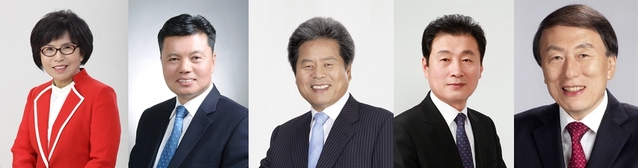 ▲ 왼쪽부터 황순자, 김원규, 임태상, 홍인표, 하병문 의원 순.ⓒ대구시의회