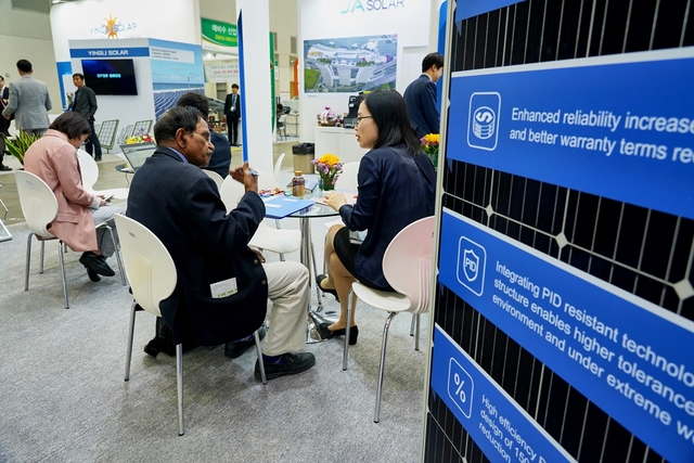 ▲ 지난해 열린 그린에너지엑스포 참가업체 부스사진.ⓒ엑스코