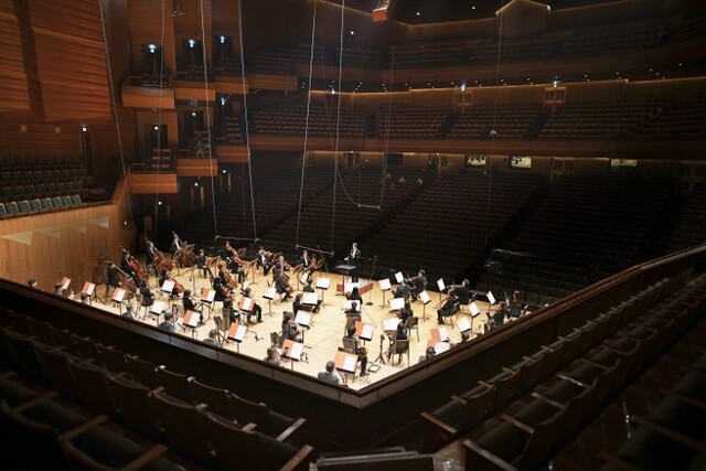 ▲ 코리안심포니오케스트라 무관중 공연 장면.ⓒ코리안심포니오케스트라