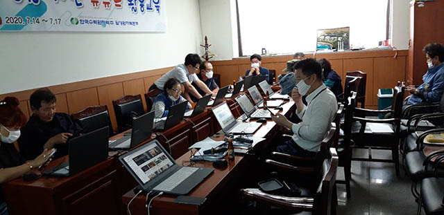 ▲ 월성본부는 지역주민 대상 유튜브 활용 교육을 시행했다.ⓒ월성본부