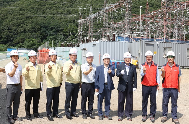 ▲ 주낙영 경주시장은 경주 변전소 옥내화 사업 현장을 방문했다.ⓒ경주시