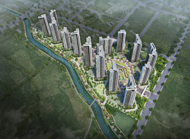 ▲ 쌍용 더 플래티넘 안성(가칭) 투시도. ⓒ 쌍용건설