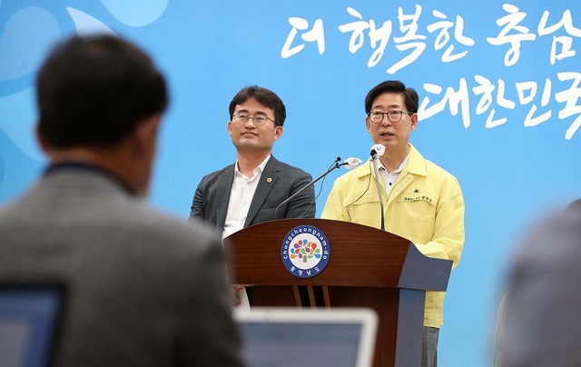 ▲ 양승조 충남도지사가 27일 도청 프레스센터에서‘천안아산 강소연구개발특구’가 과학기술정보통신부 장관을 위원장으로 하는 특구위원회의 심의를 최종 통과했다고 발표하고 있다.ⓒ충남도