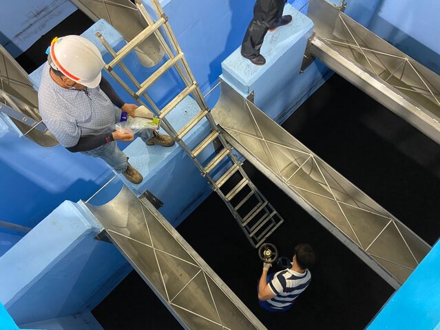 ▲ 경산시는 최근 인천시 수돗물 유충(깔다구) 발견 언론보도로 인해 시민들이 느낄 수 있는 불안을 해소하고자 지난 15일부터 3차례에 걸쳐 특별점검을 실시했다.ⓒ경산시