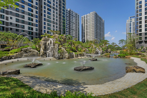 ▲ 보이스홈이 첫 적용되는 힐스테이트 리버시티 단지전경. ⓒ 현대건설