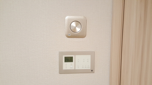 ▲ 힐스테이트 리버시티 가구내 설치된 보이스홈 모습. ⓒ 현대건설