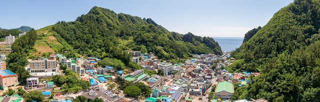 ▲ 울릉군 도동 전경.ⓒ울릉군