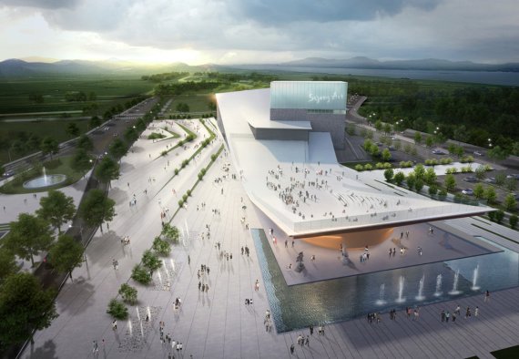 ▲ 세종아트센터 조감도.ⓒ세종시문화재단