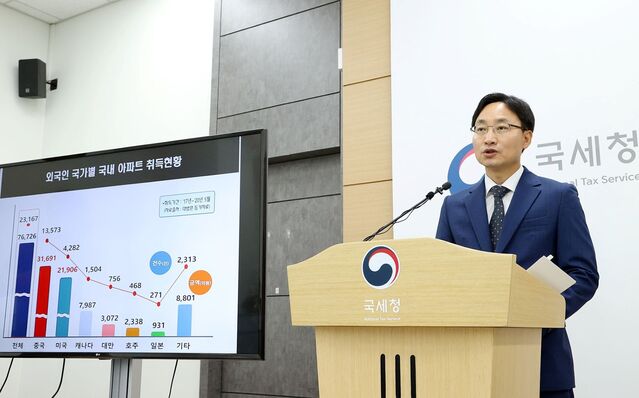 ▲ 임광현 조사국장이 3일 외국인 다주택자 조사배경을 설명하고 있다 ⓒ뉴데일리 DB