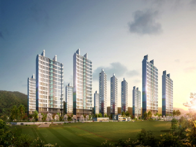 ▲ 경주천북휴엔하임아파트 조감도.ⓒ대한토지신탁