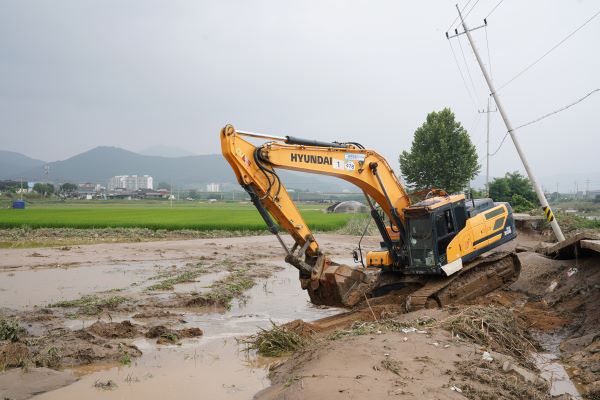 ▲ 수해복구 모습.ⓒ천안시