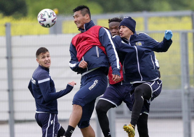 ▲ 훈련 중인 박광룡. ⓒ뉴시스. 무단전재 및 재배포 금지.