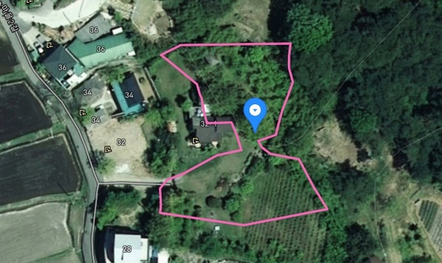 ▲ 경상남도 양산시 하북면 지산리 363-4번지 위성사진. ⓒ다음 카카오맵