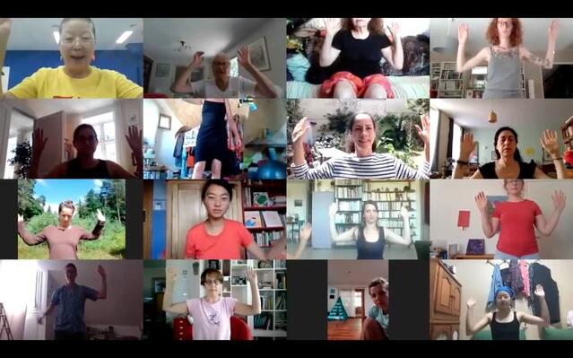 ▲ 안은미 워크샵 '1분 59초 around the world'.ⓒ안은미컴퍼니