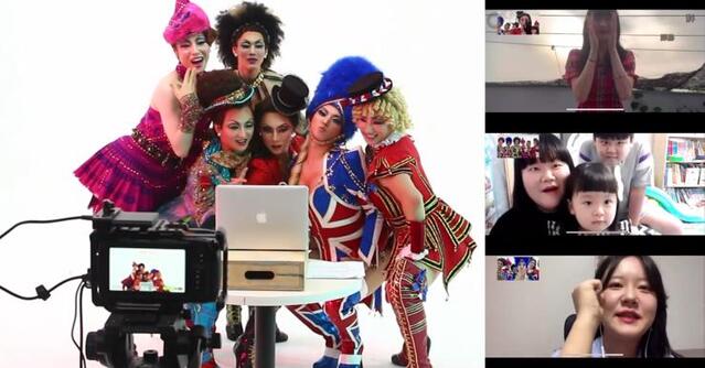 ▲ 지난 7월 21일 진행된 엔젤들의 찾아가는 랜선 '흥'신소 이벤트 모습.ⓒCJ ENM