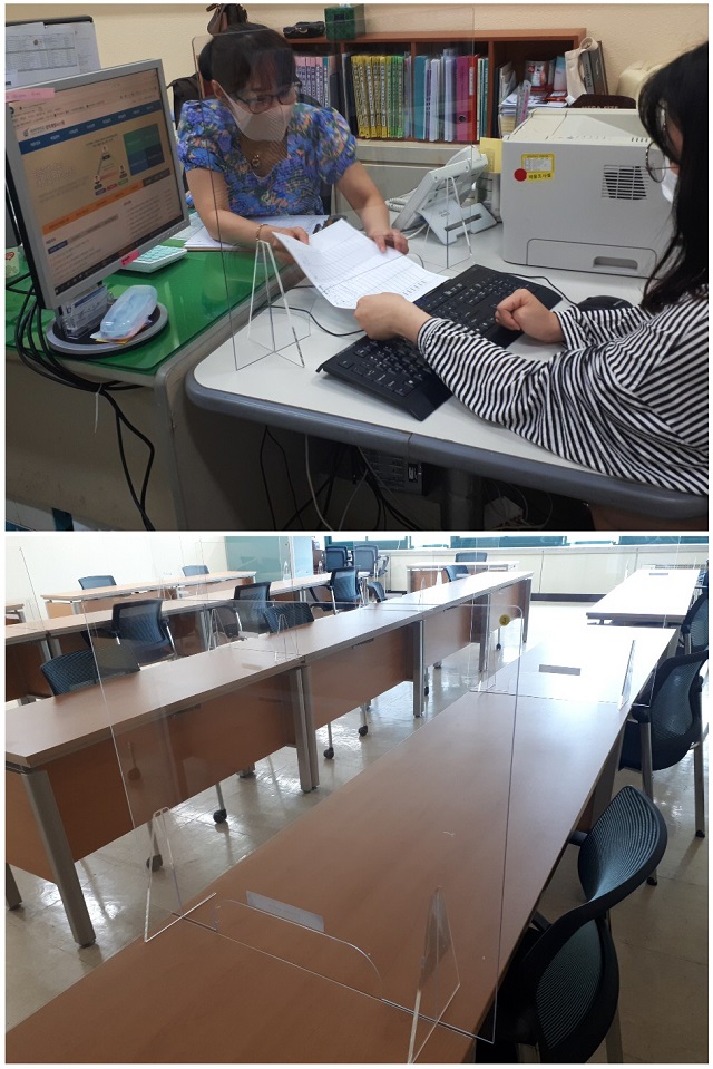 ▲ 위덕대 대학일자리센터는 철저한 대면수업을 위해 최선을 다하고 있다.ⓒ위덕대