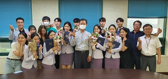 ▲ 위덕대학교는 홍보 알리미 시연회를 개최했다.ⓒ위덕대