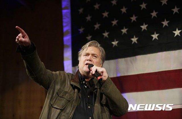 ▲ 스티브 배넌 전 백악관 수석전략가. ⓒ뉴시스. 무단전재 및 재배포 금지.