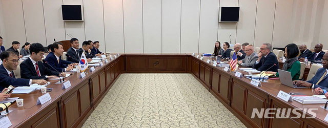 ▲ 지난해 11월 서울 국방연구원(KIDA)에서 열린 2020 한미 방위비분담금 특별협정 제3차 협상 당시 모습. ⓒ뉴시스. 무단전재 및 재배포 금지.