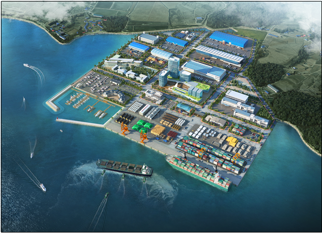 ▲ 충남 보령 신항만 건설 조감도.ⓒ충남도