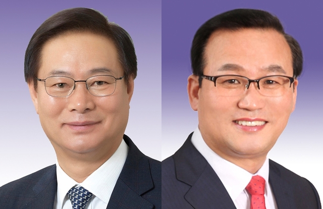 ▲ 경북도의회 11대 후반기 예산결산특별위원회 위원장으로 최병준(왼쪽) 의원과 이종열 부위원장.ⓒ경북도의회