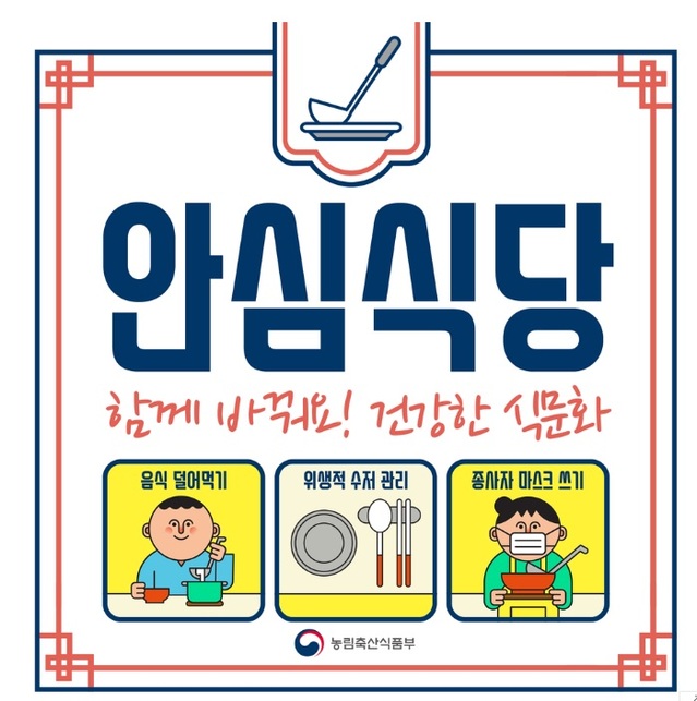 ▲ 안심식당 홍보 포스터.ⓒ농림축산식품부