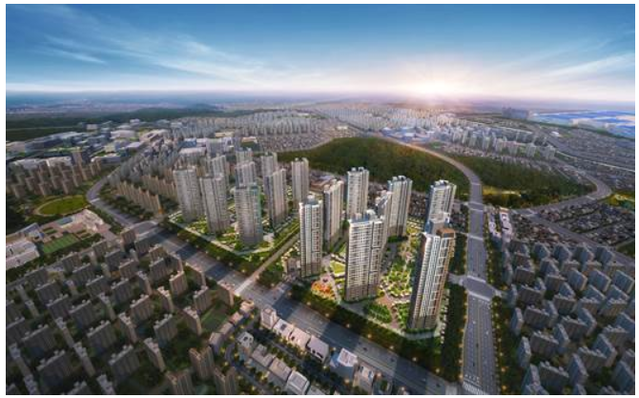 ▲ 고덕신도시 제일풍경채 3차 센텀 조감도. ⓒ 제일건설