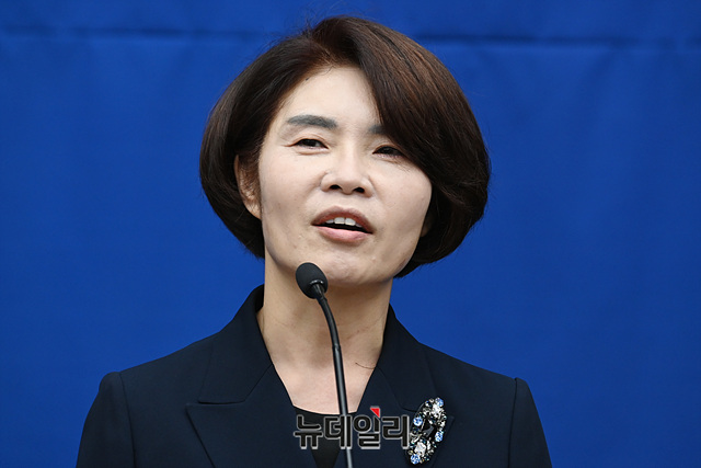▲ 한정애 더불어민주당 정책위의장. ⓒ뉴데일리DB