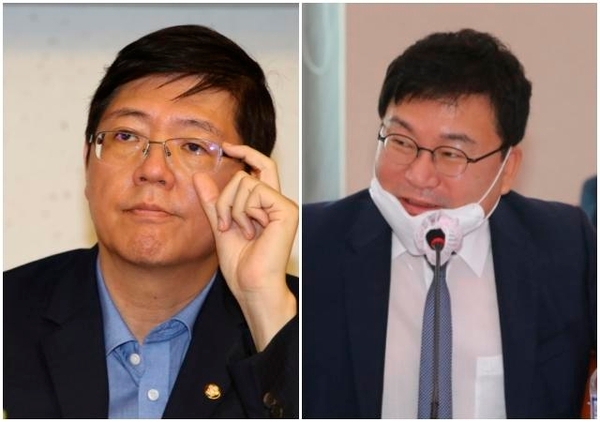 ▲ 더불어민주당 김홍걸(왼쪽) 의원과 이상직 의원. ⓒ연합뉴스