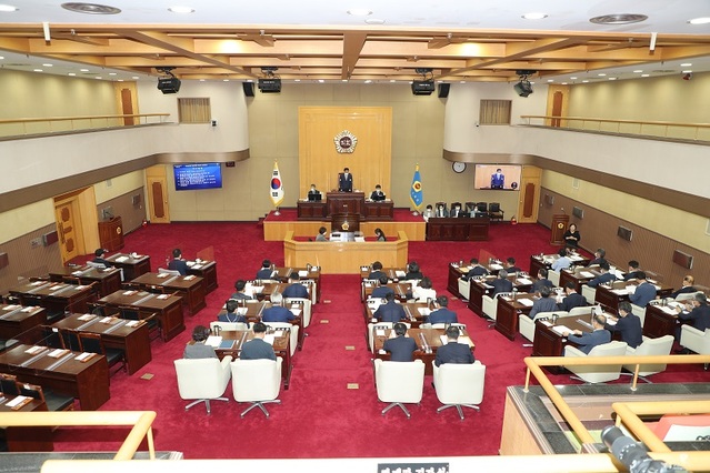 ▲ 충북도의회 본회의장.ⓒ충북도의회