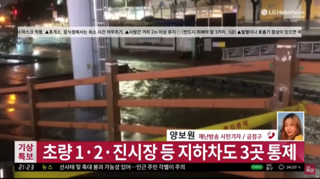 ▲ LG헬로비전 지역채널 침수피해 취재사진(시민기자단)
ⓒ케이블TV협회 제공