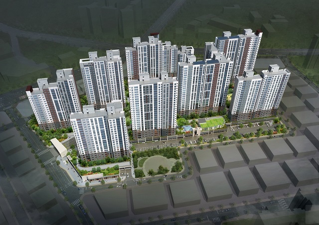 ▲ 충남 서산시 예천동 480-1번지 '서산 푸르지오 더 센트럴' 조감도.ⓒ대우건설