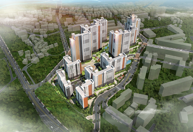 ▲ 강릉자이 파인베뉴 조감도. ⓒ GS건설