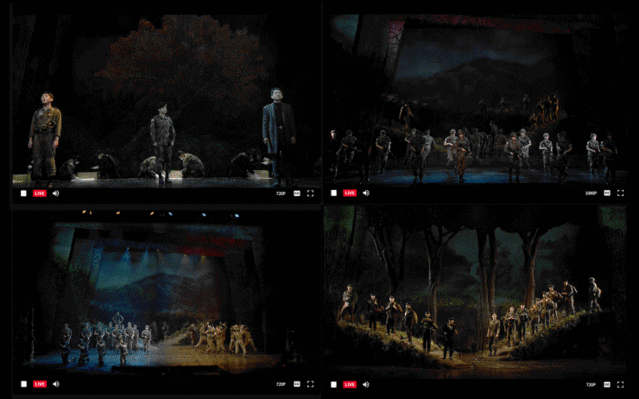 ▲ 뮤지컬 '귀환' 온라인 라이브 생중계 공연 장면.ⓒ인사이트엔터테인먼트