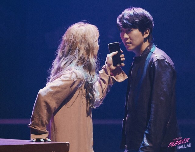 ▲ 뮤지컬 '머더 발라드' 공연 장면.ⓒ더블케이필름앤씨어터