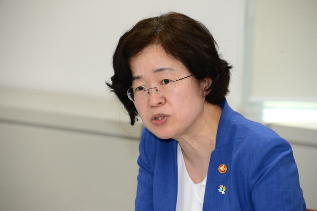 ▲ 28일 수원시 삼성전자를 찾은 조성욱 위원장은 대-중소기업간 상생을 통한 위기극복을 강조했다 ⓒ뉴데일리 DB