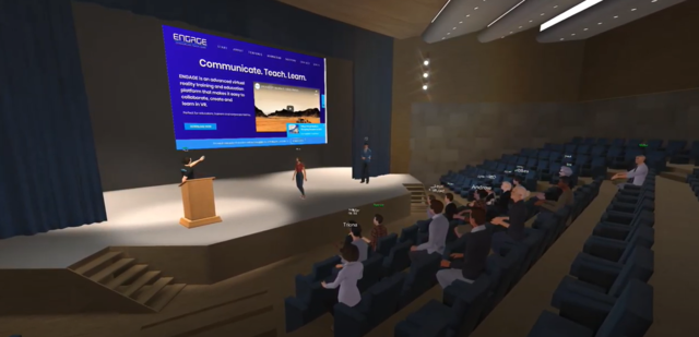 ▲ 본선 대회 시 가상 환경에서 팀별 산출물 발표 장면 사진.ⓒ대구시교육청