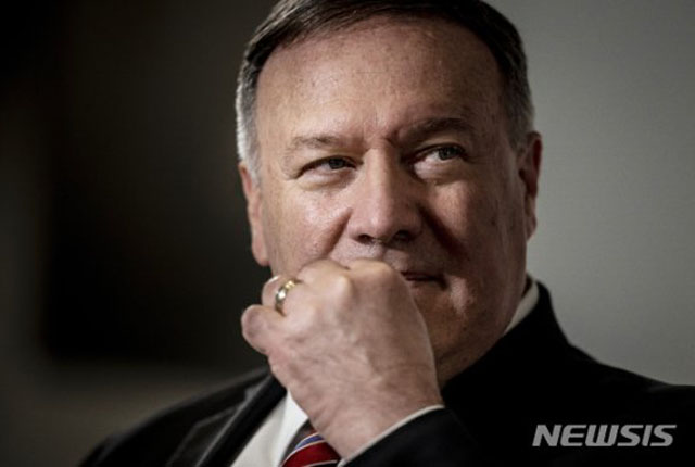 ▲ 마이크 폼페이오 미국 국무장관. ⓒ뉴시스 AP. 무단전재 및 재배포 금지.