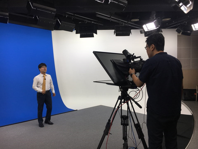 ▲ DU MOOC 강좌 촬영 장면.ⓒ대구대