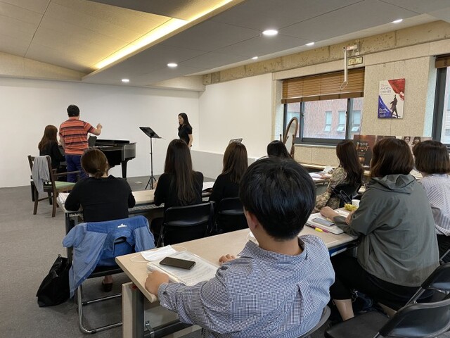 ▲ '라벨라오페라스튜디오' 수업 모습.ⓒ라벨라오페라단