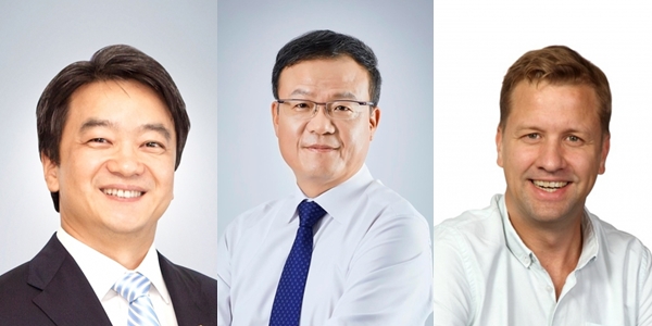 ▲ 변광윤 이베이코리아 대표, 백복인 KT&G 사장, 배하준 오비맥주 사장ⓒ각사 제공