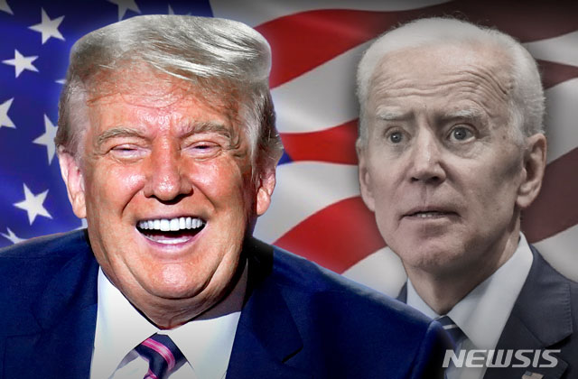 ▲ 도널드 트럼프 미국 대통령과 조 바이든 민주당 대선후보. ⓒ뉴시스. 무단전재 및 재배포 금지.