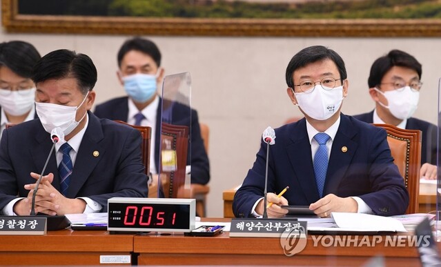 ▲ 답변하는 문성혁 해수부 장관.ⓒ연합뉴스