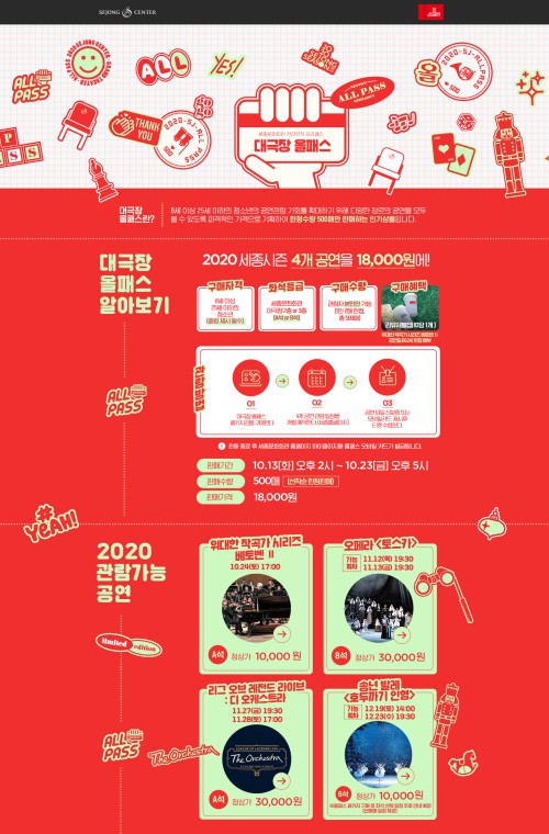 ▲ '대극장 올패스' 이미지.ⓒ세종문화회관