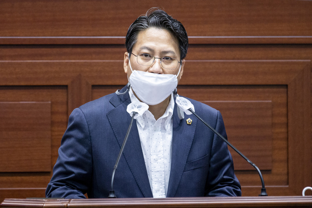 ▲ 경북도의회 배진석 의원(경주, 국민의힘)은 도의회 5분 자유발언을 통해 경주지역 도심 최고고도지구 변경을 강력히 촉구했다.ⓒ경북도의회