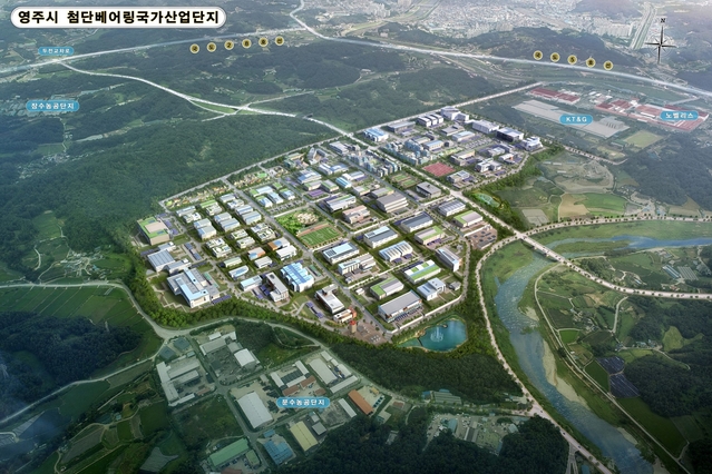 ▲ 영주 첨단베이링국가산업단지 조감도.ⓒ경북도