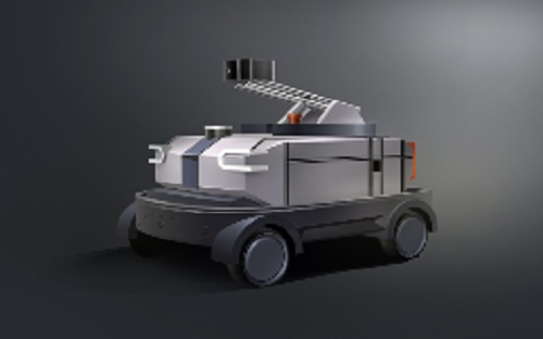 ▲ 스타트업 ‘도구공간’이 개발한 자율주행 순찰로봇 D-BOT. ⓒ대한상의