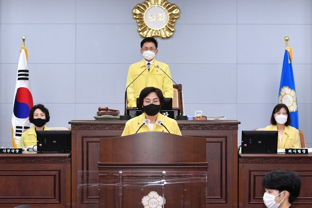 ▲ 제57회 청주시의회 임시회 모습.ⓒ청주시의회