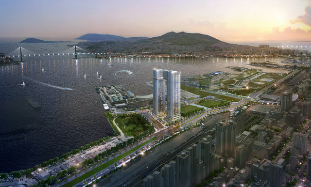 ▲ 부산 롯데캐슬 드메르 조감도. ⓒ 롯데건설