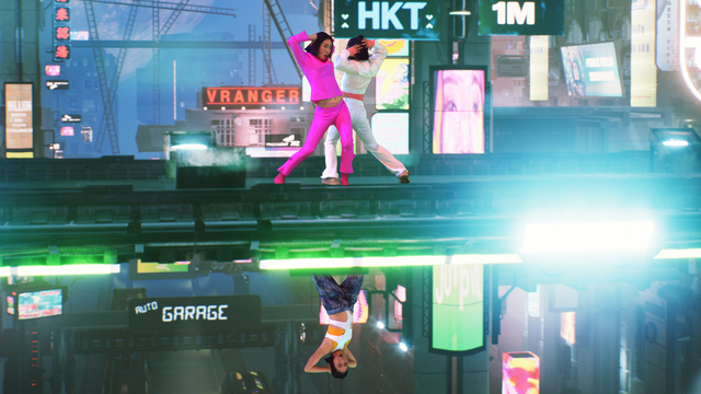 ▲ SK텔레콤이 공개한 K팝 대표 안무가 리아킴의 ‘볼류메트릭 휴먼’ 공연 ⓒSK텔레콤